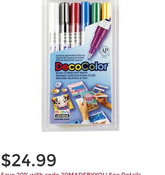 SOLD!!!DO NOT BUY THESE 2pks DecoColor Paint Markers - Picture 2 of 2